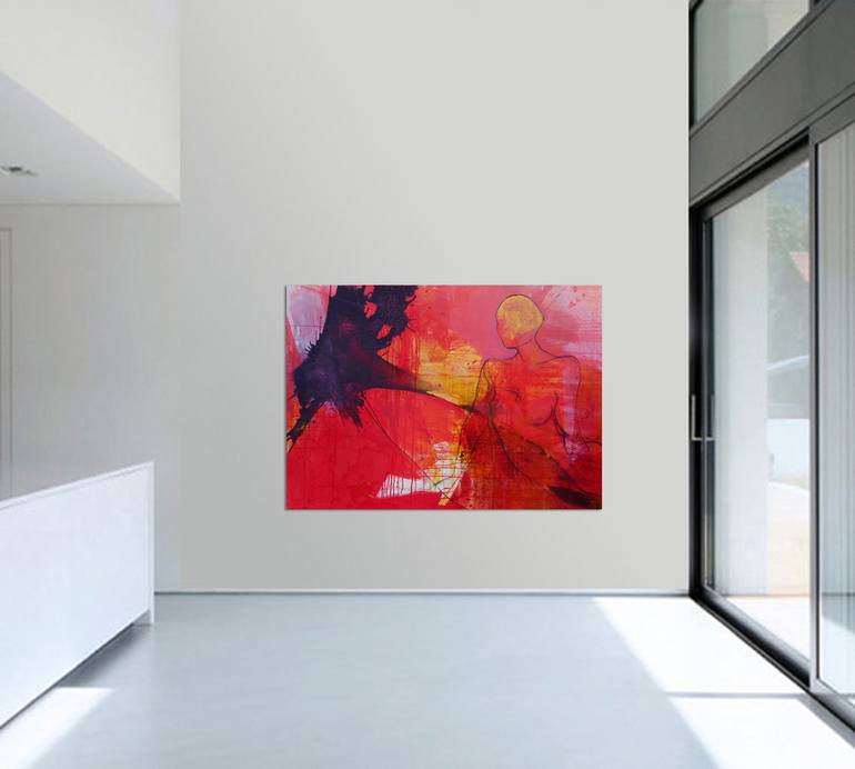 Original Abstract Expressionism Abstract Painting by Richard Kuhn
