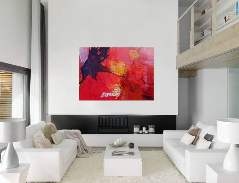 Original Abstract Expressionism Abstract Painting by Richard Kuhn