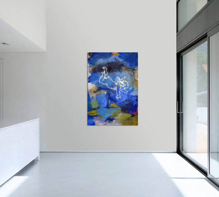 Original Abstract Painting by Richard Kuhn