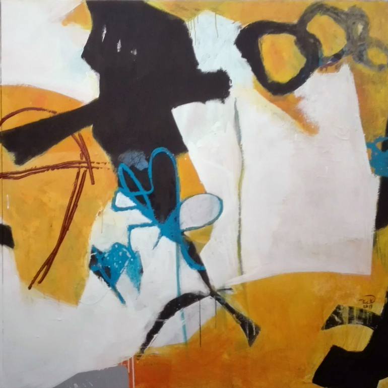 Original Abstract Expressionism Abstract Painting by Richard Kuhn