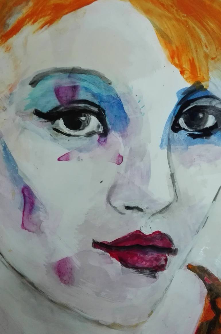 Original Portraiture People Painting by Richard Kuhn