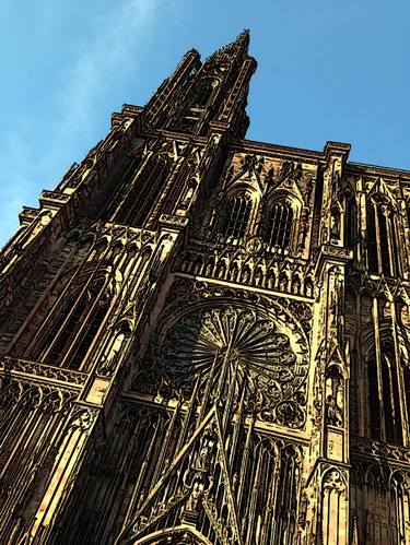 frontage of the Cathedral of Our Lady in Strasbourg (Alsace, France) thumb
