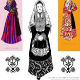 Donne e Costumi di Sardegna (Exhibition Poster) by Isabella Thermes