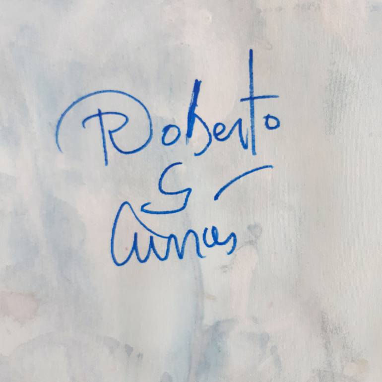 Original Expressionism People Painting by Roberto Gutiérrez Currás