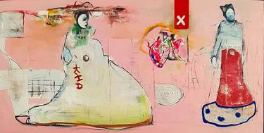 Original Expressionism Women Painting by Roberto Gutiérrez Currás