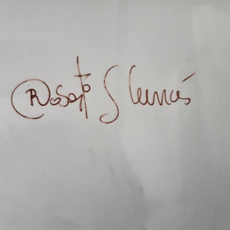 Original Expressionism Time Painting by Roberto Gutiérrez Currás