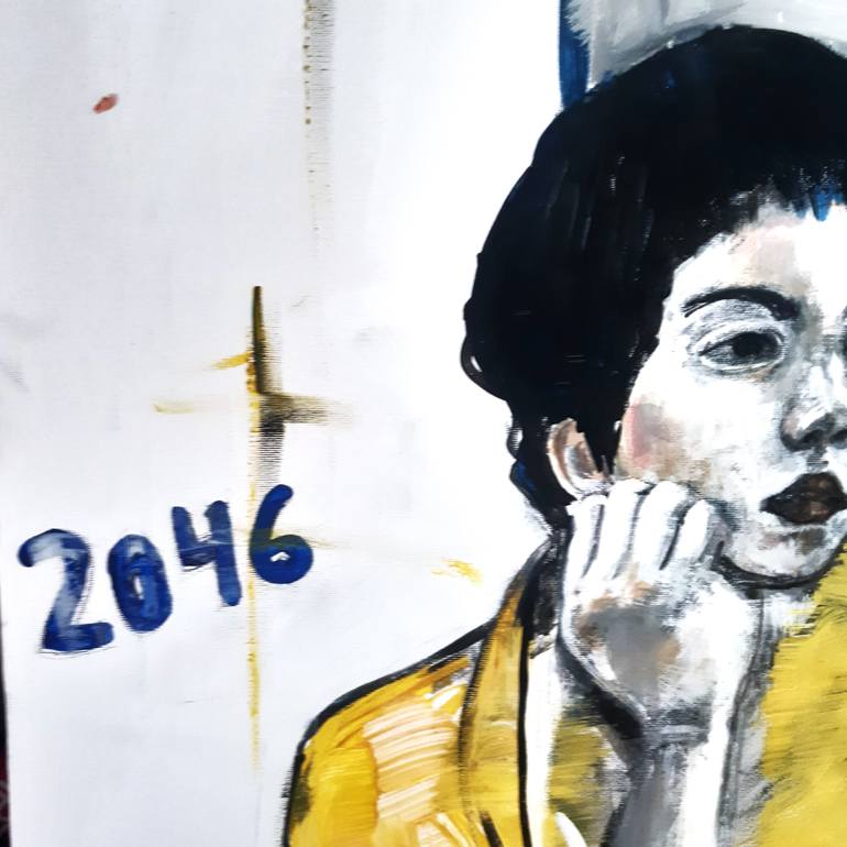 Original Expressionism Time Painting by Roberto Gutiérrez Currás