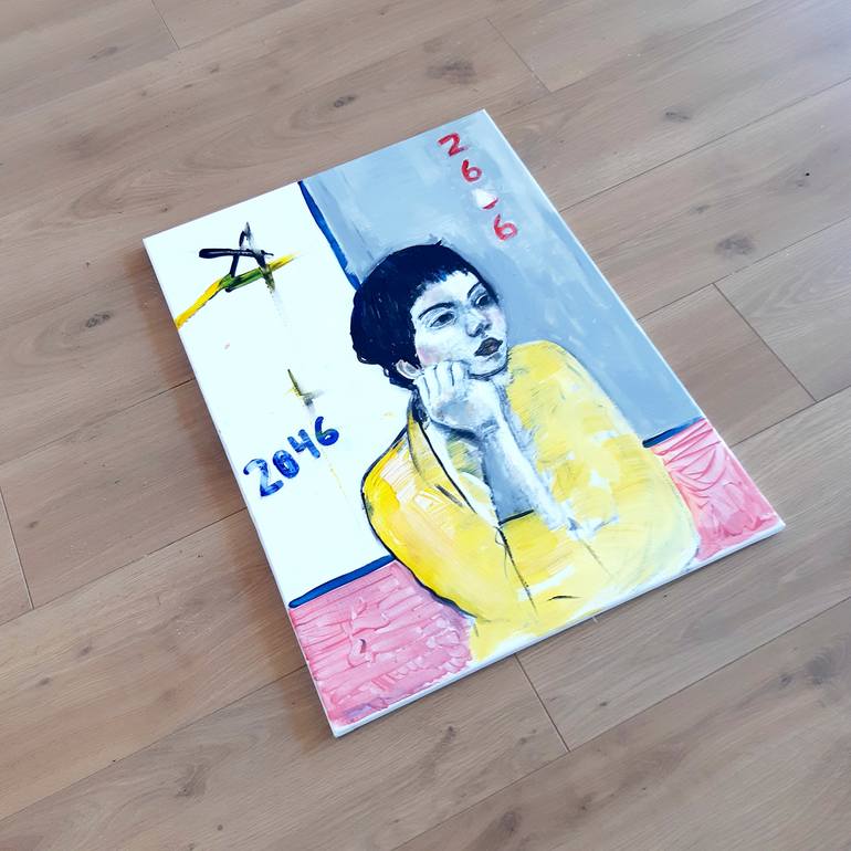 Original Expressionism Time Painting by Roberto Gutiérrez Currás