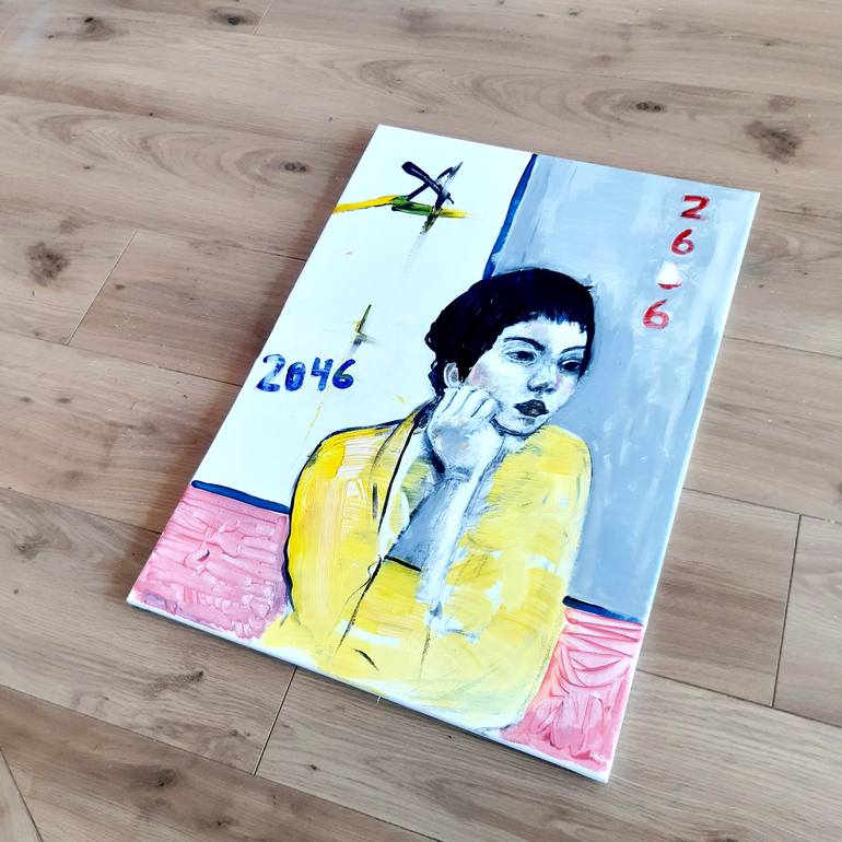 Original Expressionism Time Painting by Roberto Gutiérrez Currás