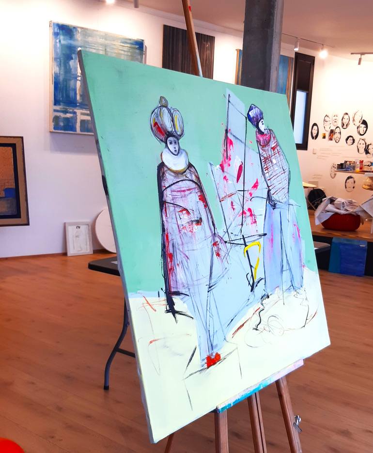 Original Expressionism World Culture Painting by Roberto Gutiérrez Currás