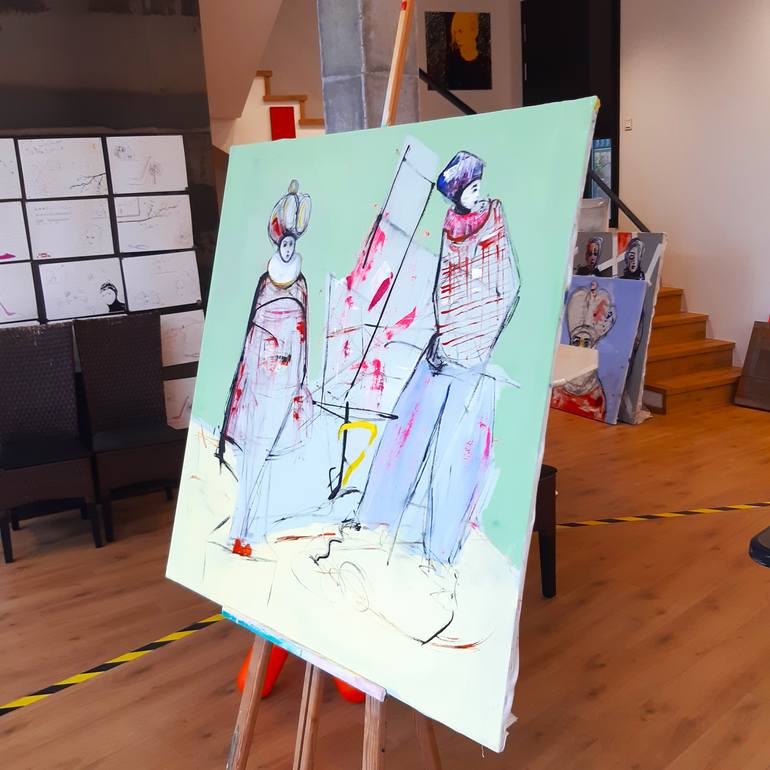 Original Expressionism World Culture Painting by Roberto Gutiérrez Currás