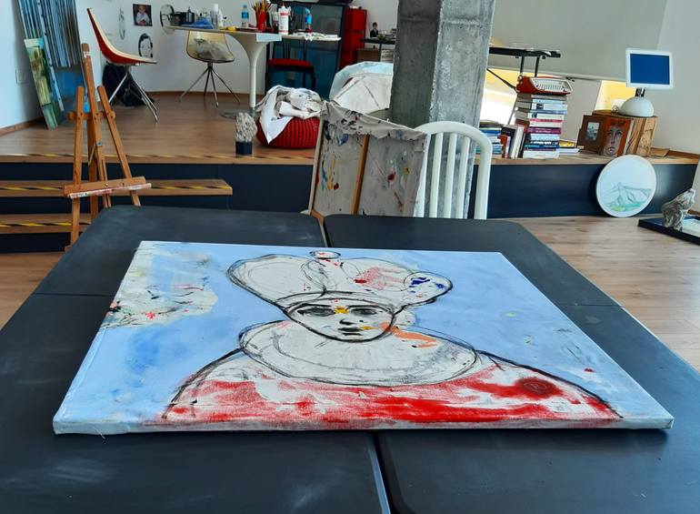 Original Expressionism World Culture Painting by Roberto Gutiérrez Currás