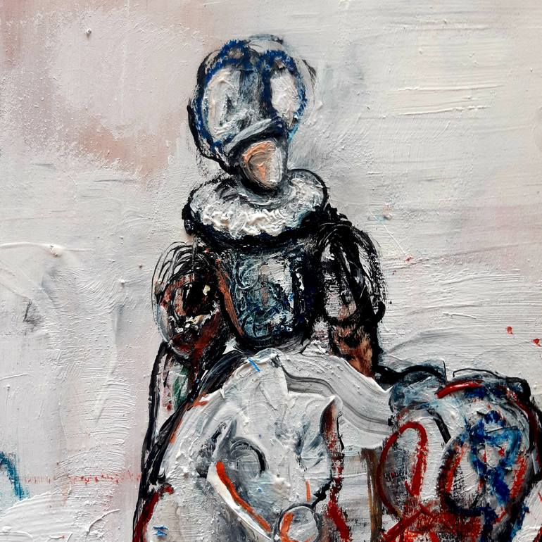 Original Expressionism Horse Painting by Roberto Gutiérrez Currás