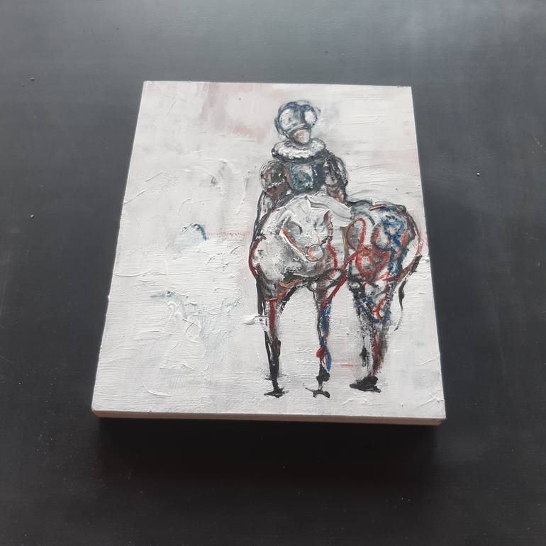 Original Expressionism Horse Painting by Roberto Gutiérrez Currás