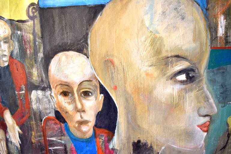 Original Expressionism Pop Culture/Celebrity Painting by Roberto Gutiérrez Currás