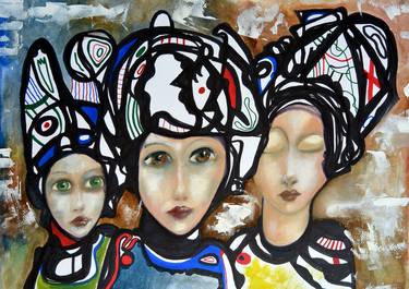 Original Women Paintings by Roberto Gutiérrez Currás