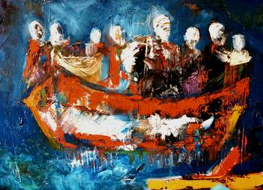 Original Abstract Expressionism World Culture Paintings by Roberto Gutiérrez Currás