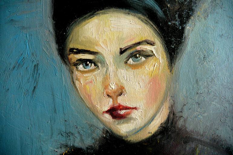 Original expresionismo Women Painting by Roberto Gutiérrez Currás