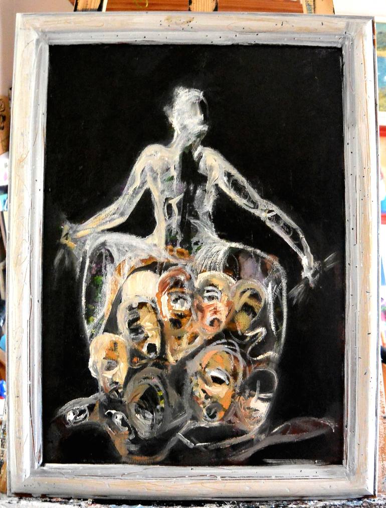 Original Expressionism World Culture Painting by Roberto Gutiérrez Currás