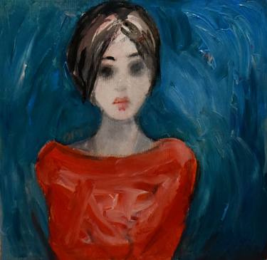 Original Expressionism Women Paintings by Roberto Gutiérrez Currás