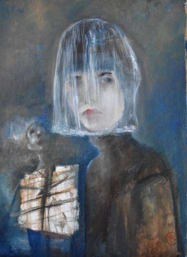 Original Expressionism Women Paintings by Roberto Gutiérrez Currás