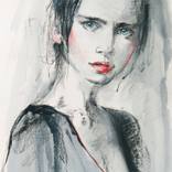 A Flash of Turquoise Gaze by Daria Yablon-Soloviova