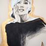 Big drawing Golden Marilyn Monroe #2/Charcoal Modern Expressive Drawing Portrait /Celebrity/Portrait
100x70cm
39.4X28 in
Modern charcoal drawing inspired by Marilyn Monroe's beauty.
Signed and dated on the front.
Done on the thick tinted 350mg/m, acid free Fabriano paper.
Fixed and protected with the special varnish.