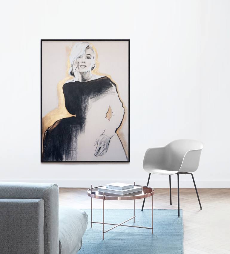Original Art Deco Pop Culture/Celebrity Drawing by Daria Yablon-Soloviova