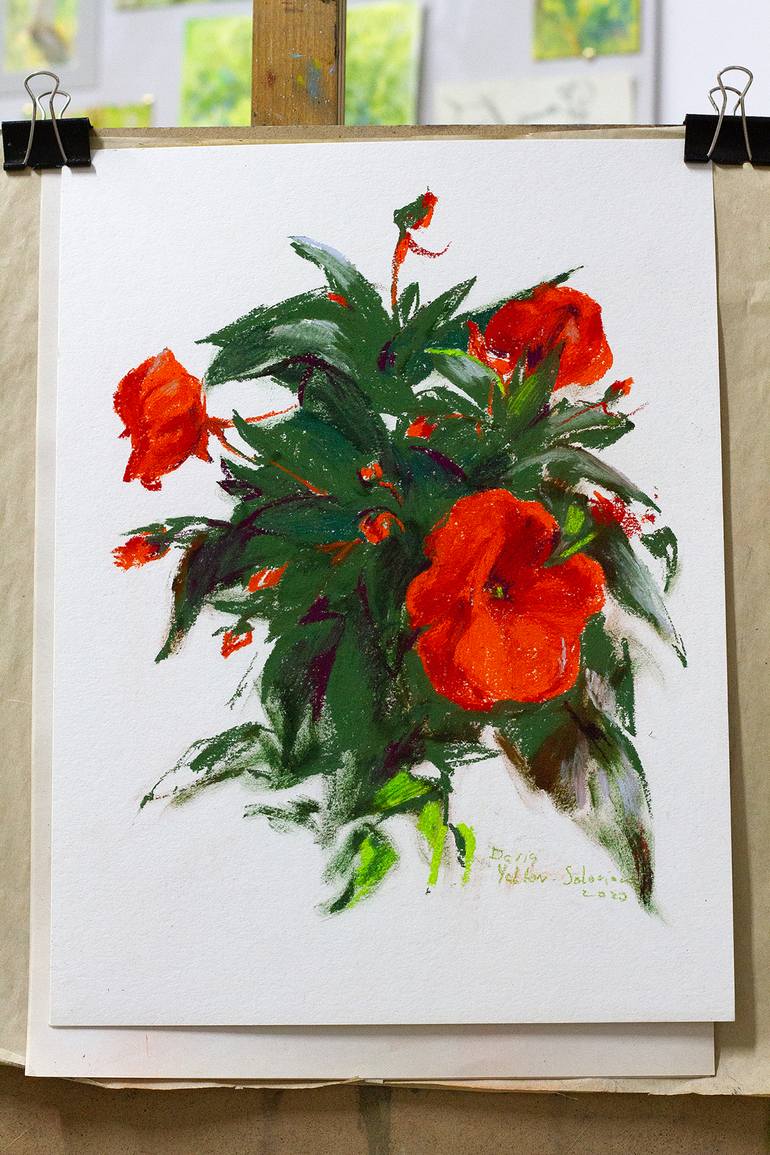 Original Fine Art Nature Drawing by Daria Yablon-Soloviova