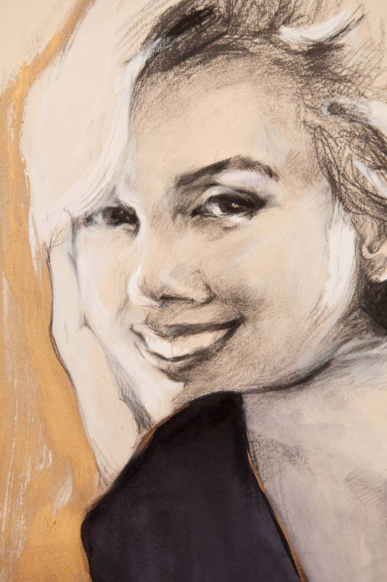 Original Figurative Pop Culture/Celebrity Drawing by Daria Yablon-Soloviova