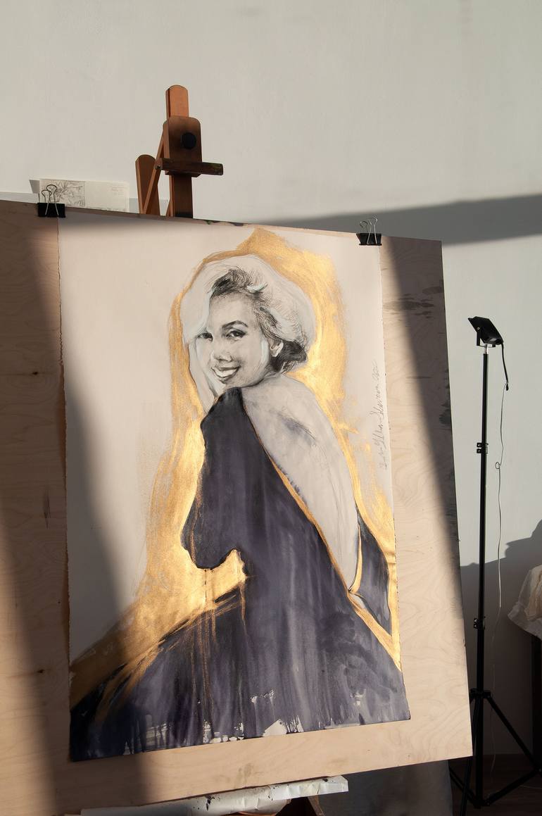 Original Figurative Pop Culture/Celebrity Drawing by Daria Yablon-Soloviova
