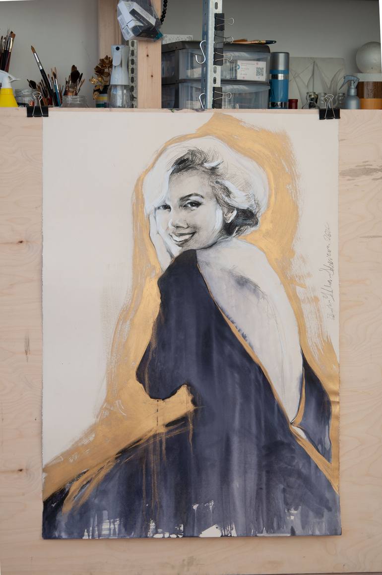 Original Figurative Pop Culture/Celebrity Drawing by Daria Yablon-Soloviova