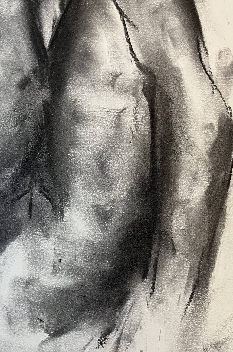 Original Impressionism Nude Drawing by James Shipton