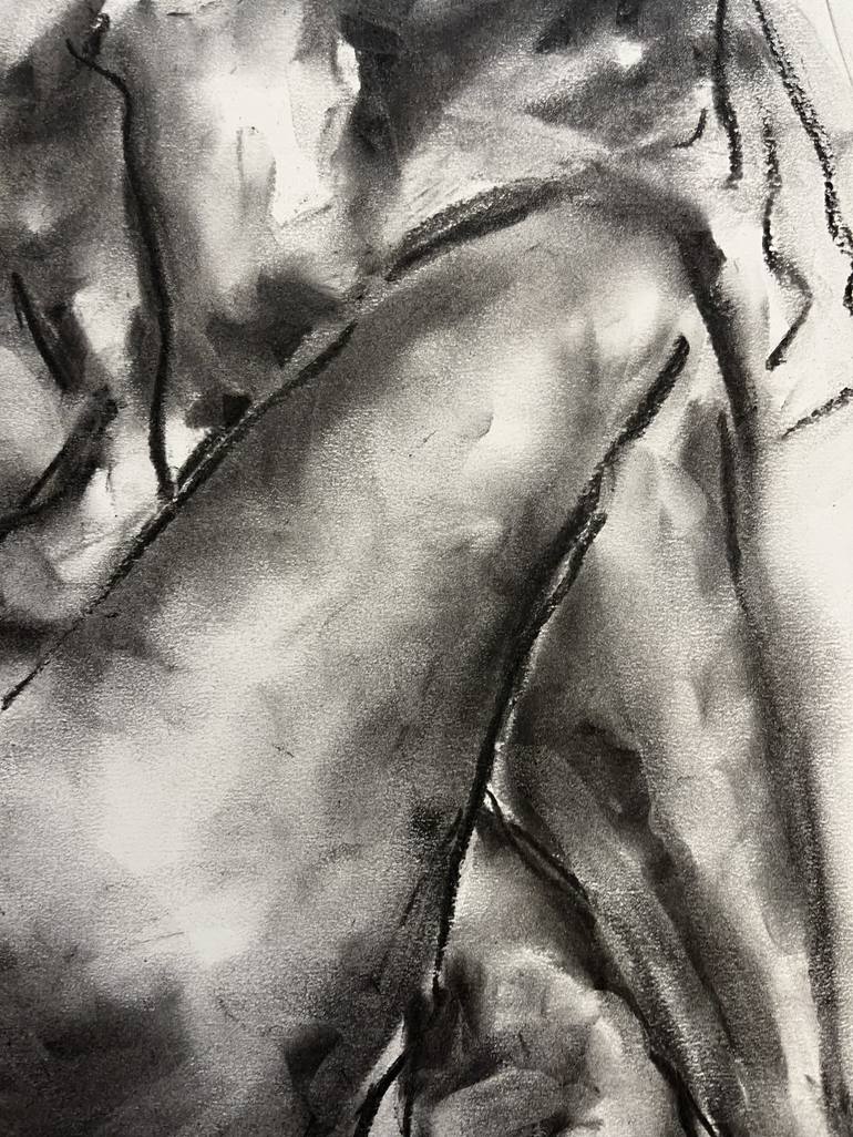 Original Impressionism Nude Drawing by James Shipton