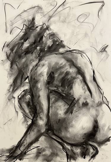 Original Impressionism Nude Drawings by James Shipton