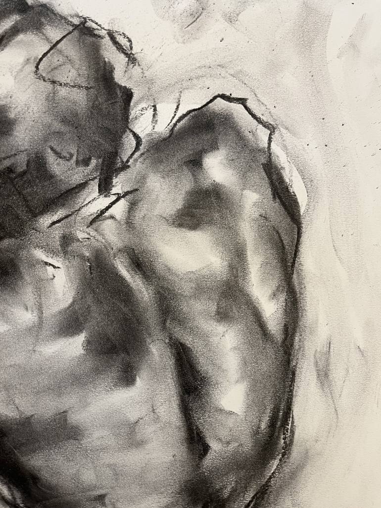 Original Impressionism Nude Drawing by James Shipton