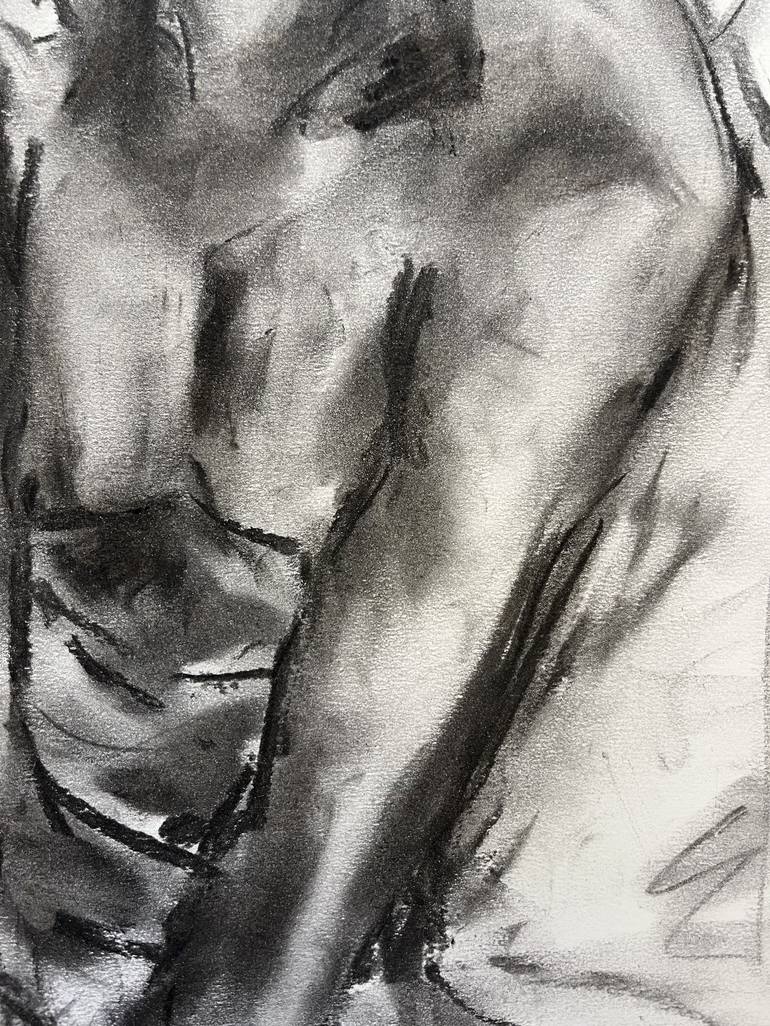 Original Impressionism Nude Drawing by James Shipton