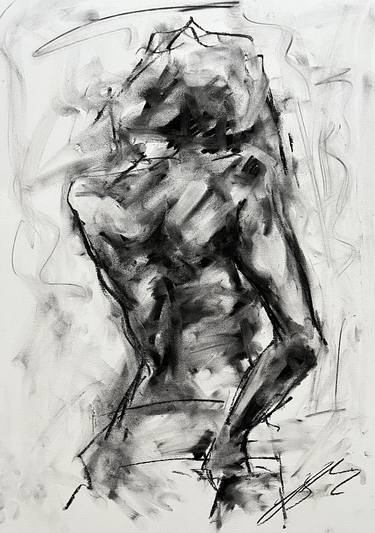 Original Impressionism Nude Drawings by James Shipton