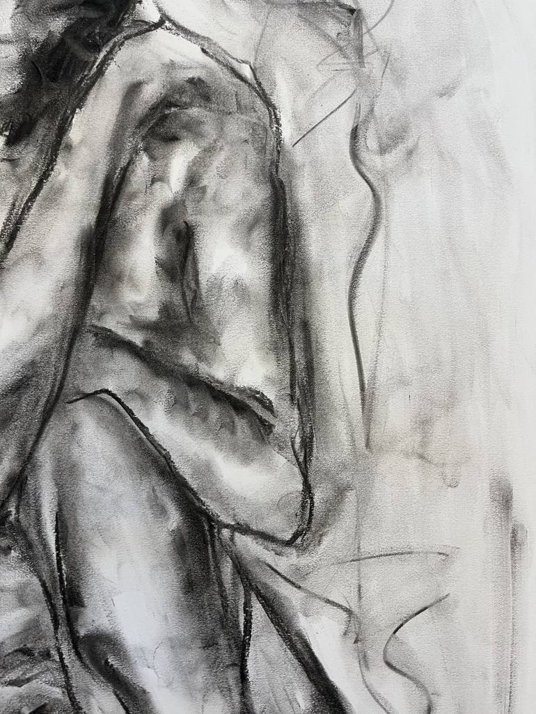 Original Impressionism Nude Drawing by James Shipton