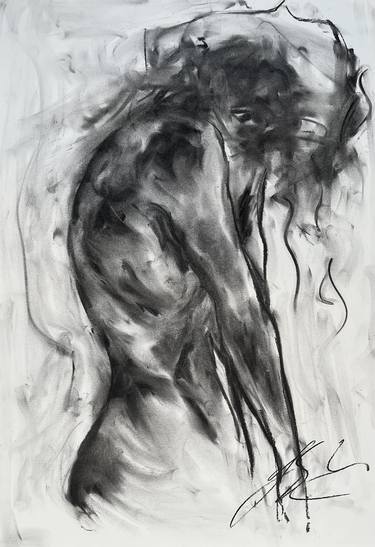 Original Impressionism Nude Drawings by James Shipton