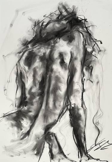 Original Impressionism Nude Drawings by James Shipton