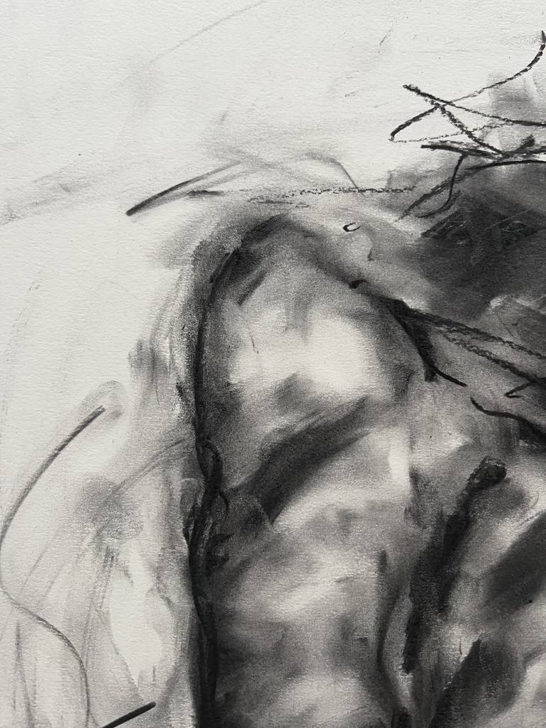 Original Impressionism Nude Drawing by James Shipton