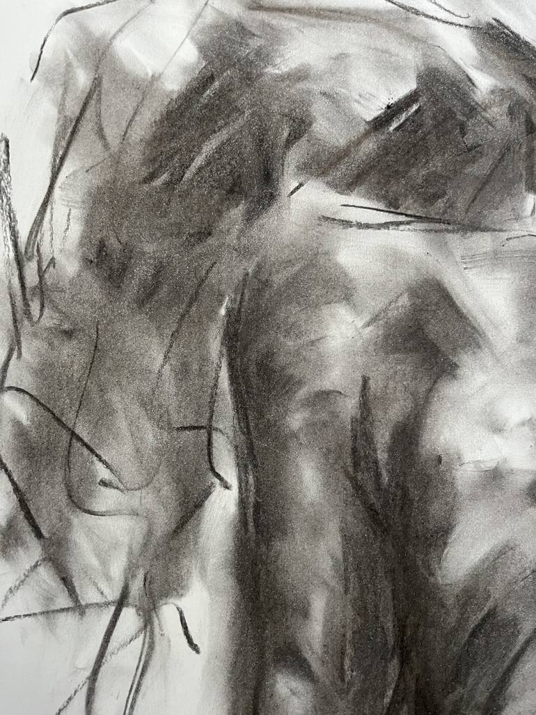 Original Impressionism Nude Drawing by James Shipton