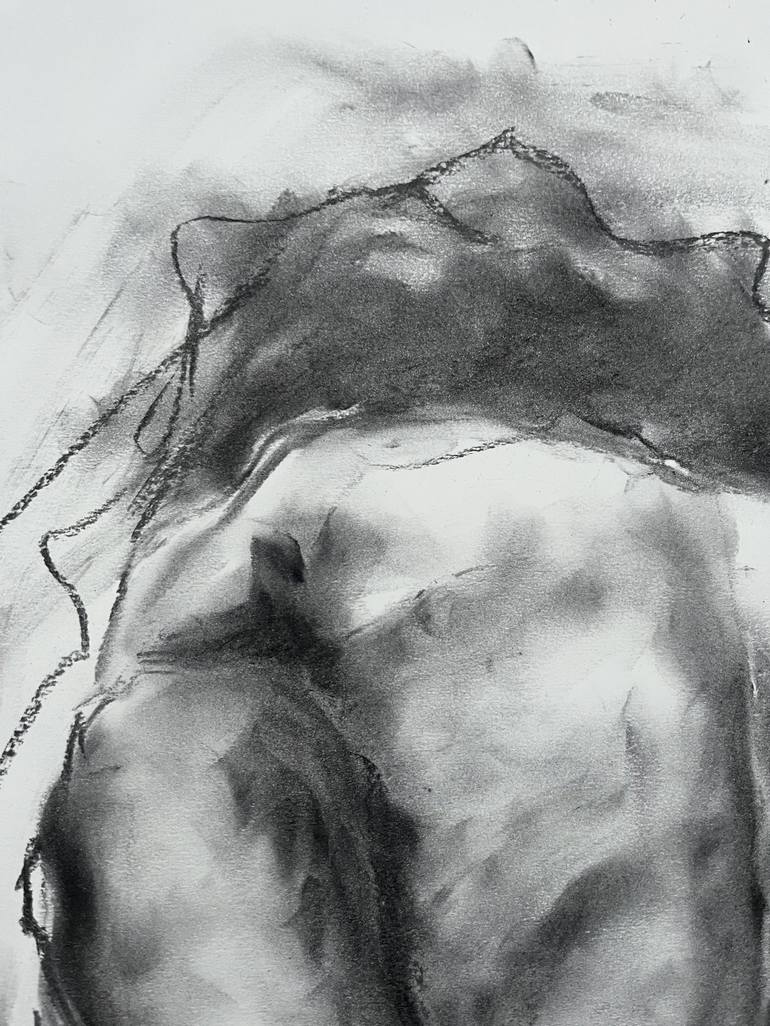 Original Impressionism Nude Drawing by James Shipton