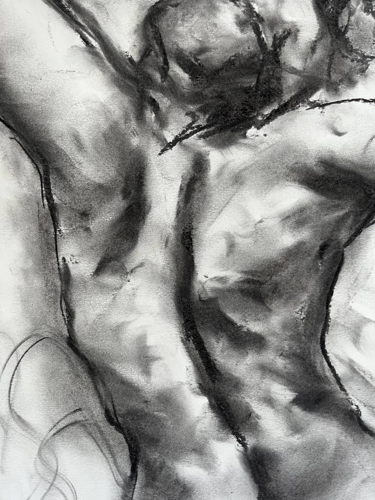 Original Impressionism Nude Drawing by James Shipton