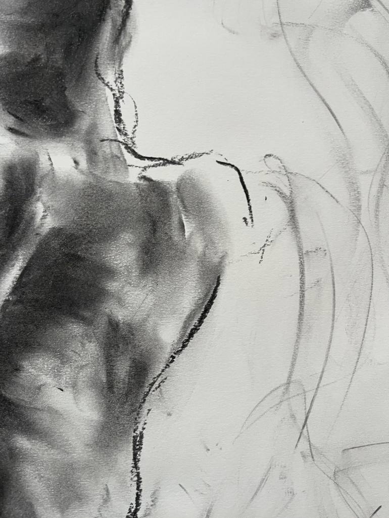 Original Impressionism Nude Drawing by James Shipton