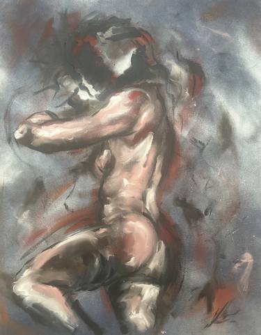 Original Impressionism Nude Painting by James Shipton