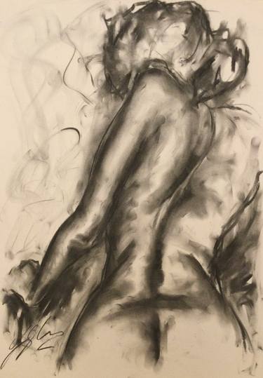 Original Impressionism Nude Drawings by James Shipton