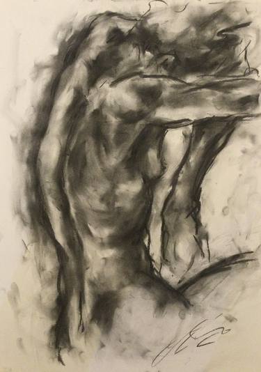 Original Impressionism Nude Drawings by James Shipton