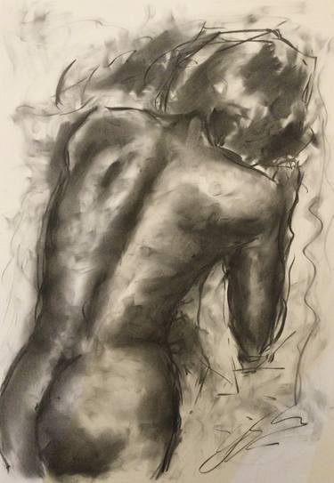 Original Impressionism Nude Drawings by James Shipton